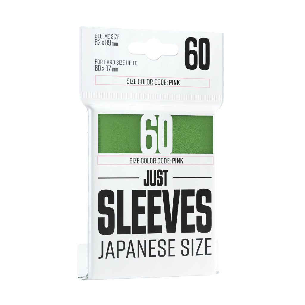Just Sleeves - Japanese Size Green - Bọc bài bảo vệ thẻ bài kích thước Nhật Bản - Gamegenic
