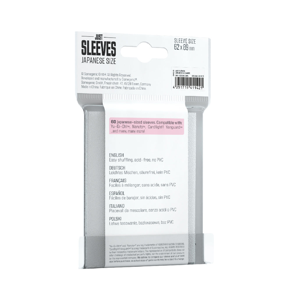 Just Sleeves - Japanese Size White - Bọc bài kích thước Nhật Bản - Gamegenic