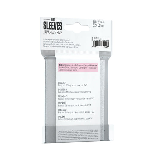 Just Sleeves - Japanese Size White - Bọc bài kích thước Nhật Bản - Gamegenic