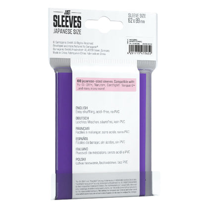 Just Sleeves - Japanese Size Purple - Bọc bài TCG Gamegenic