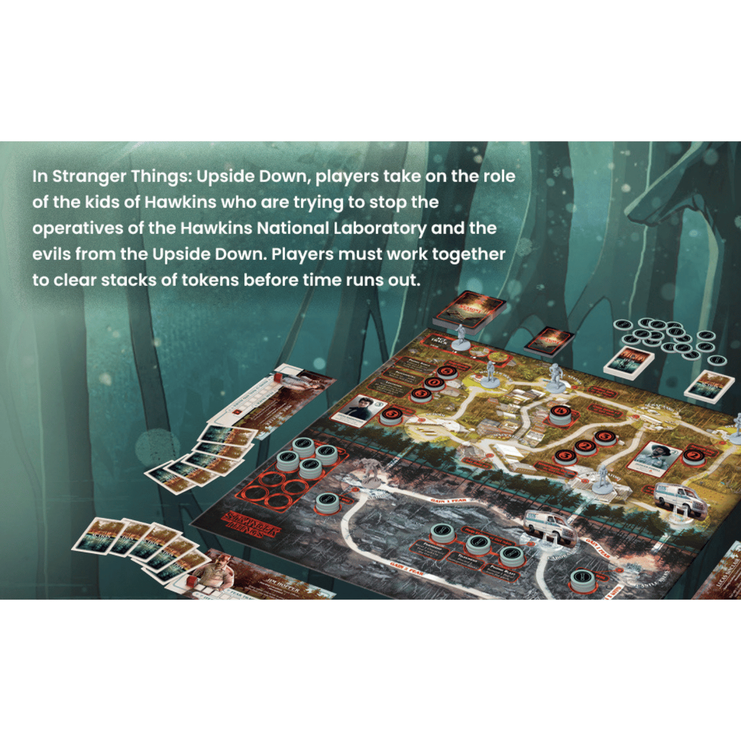 Stranger Things: Upside Down - Board Game Chiến Thuật Hợp Tác - CMON - Hình ảnh chi tiết 2