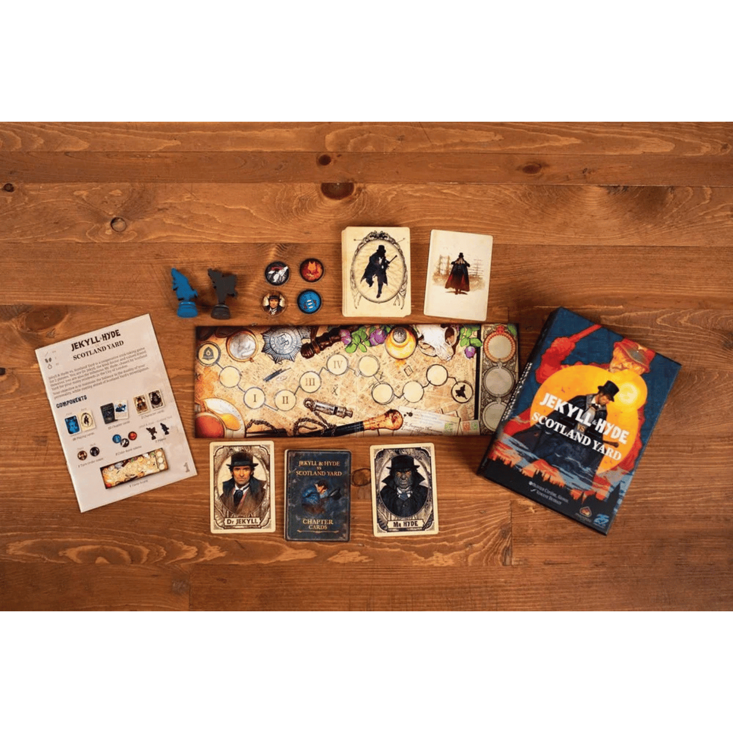 Jekyll & Hyde vs Scotland Yard - Board Game Thẻ Bài Chiến Thuật Hợp Tác - 25th Century Games - Hình ảnh chi tiết 2