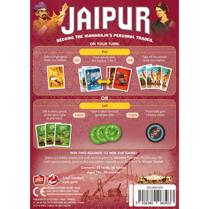 Jaipur - Board Game Thẻ Bài Chiến Thuật 2 Người - Asmodee - Hình ảnh bổ sung 6