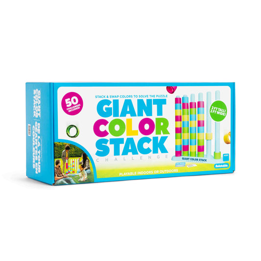 Giant Color Stack Challenge by Relatable – Jumbo Puzzle Game with 50 L