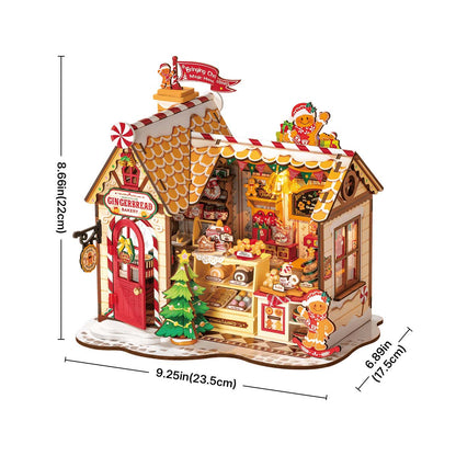 Mô hình lắp ráp nhà gỗ Rolife Gingerbread House DG176