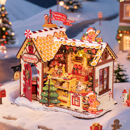 Mô hình lắp ráp nhà gỗ Rolife Gingerbread House DG176