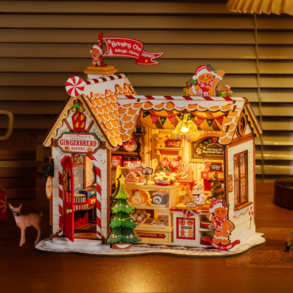 Mô hình lắp ráp nhà gỗ Rolife Gingerbread House DG176