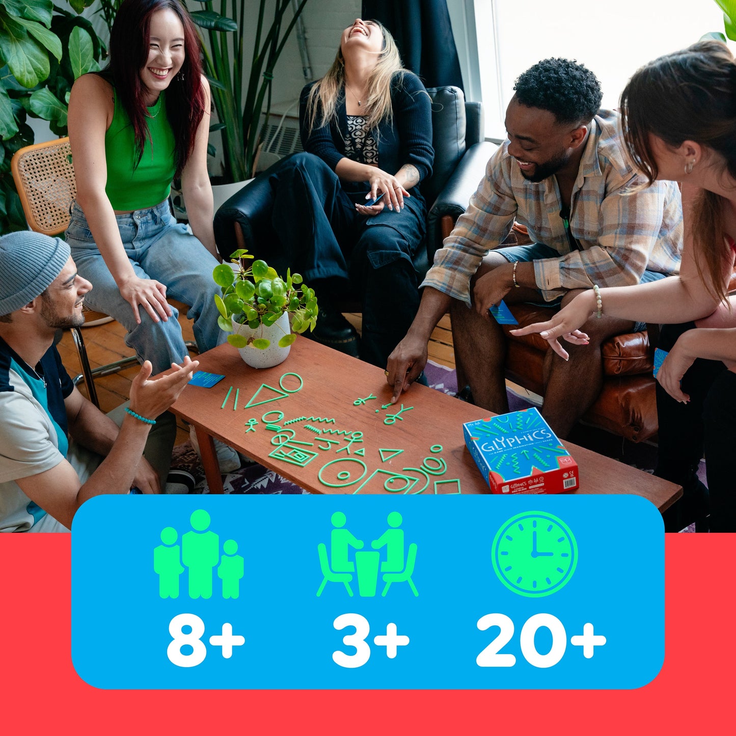 Glyphics® - Board game tiệc tùng xếp hình đoán chữ - The Op Games