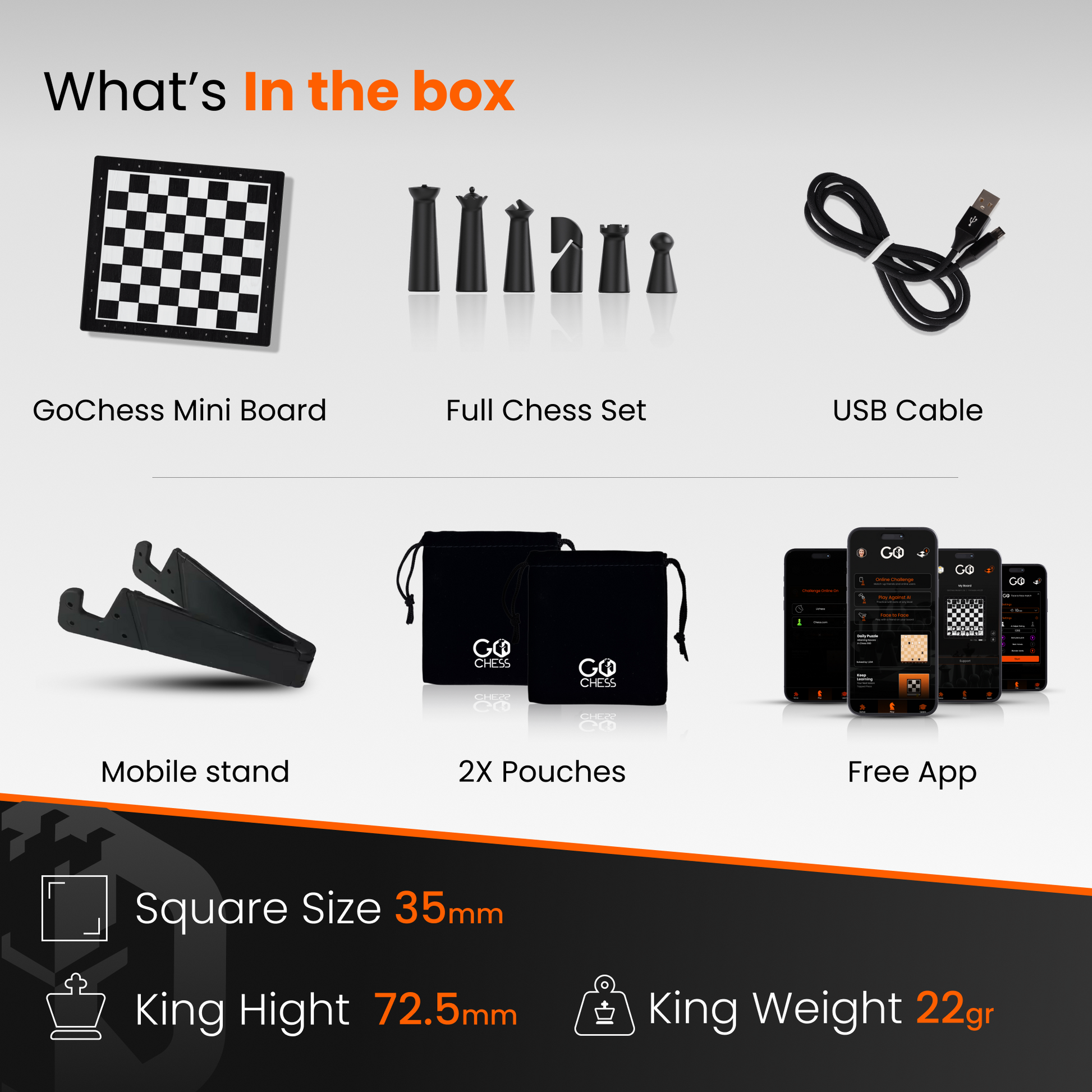 GoChess Mini Bàn Cờ Vua Thông Minh Tự Động Kết Nối AI Particula - Hình ảnh bổ sung 4