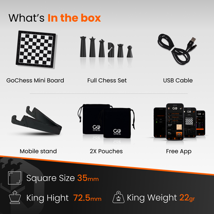 GoChess Mini Bàn Cờ Vua Thông Minh Tự Động Kết Nối AI Particula - Hình ảnh bổ sung 4