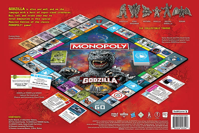 MONOPOLY®: Godzilla - Cờ tỷ phú chủ đề quái vật Kaiju - The Op Games