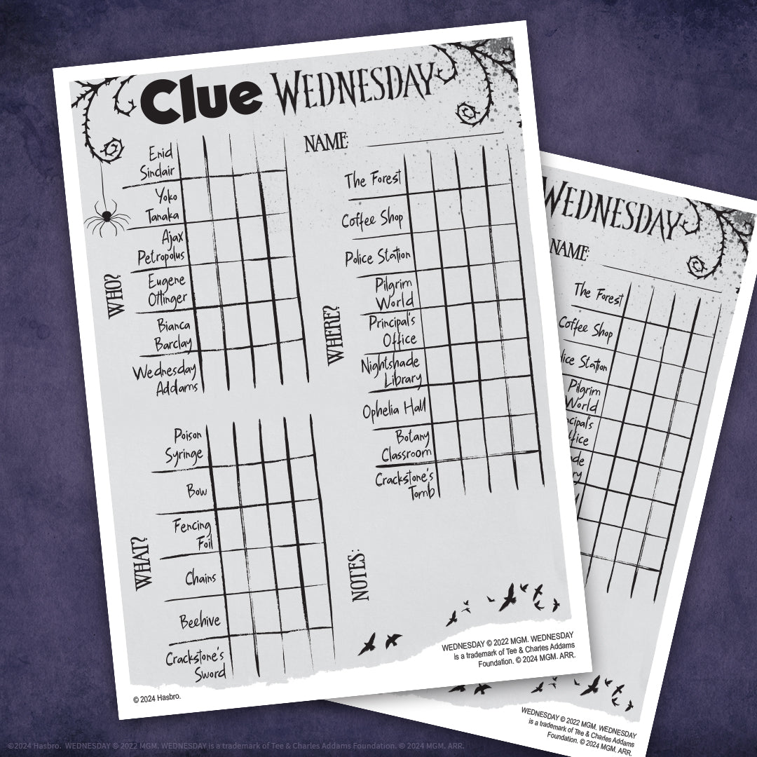 CLUE®: Wednesday - Trò chơi thám tử bí ẩn - The Op Games