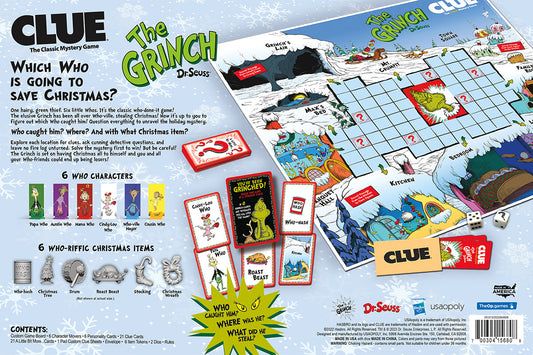 CLUE®: Grinch - Board Game Trinh Thám Giáng Sinh - The Op Games