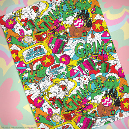 Grinch "Poppin" 1,000 Piece Puzzle - Trò chơi xếp hình 1000 mảnh - The Op Games The Op Games - ảnh 6 - Jigsaw Puzzle