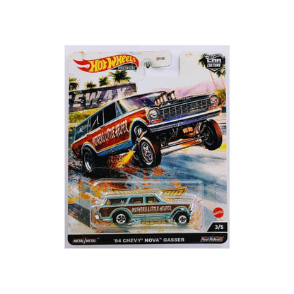 64 Chevy Nova Wagon Gasser - Xe mô hình cao cấp - Hot Wheels FPY86