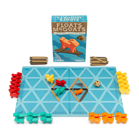 Floats McGoats Board Game - Trò chơi chiến thuật xây bè - Hootenanny Games