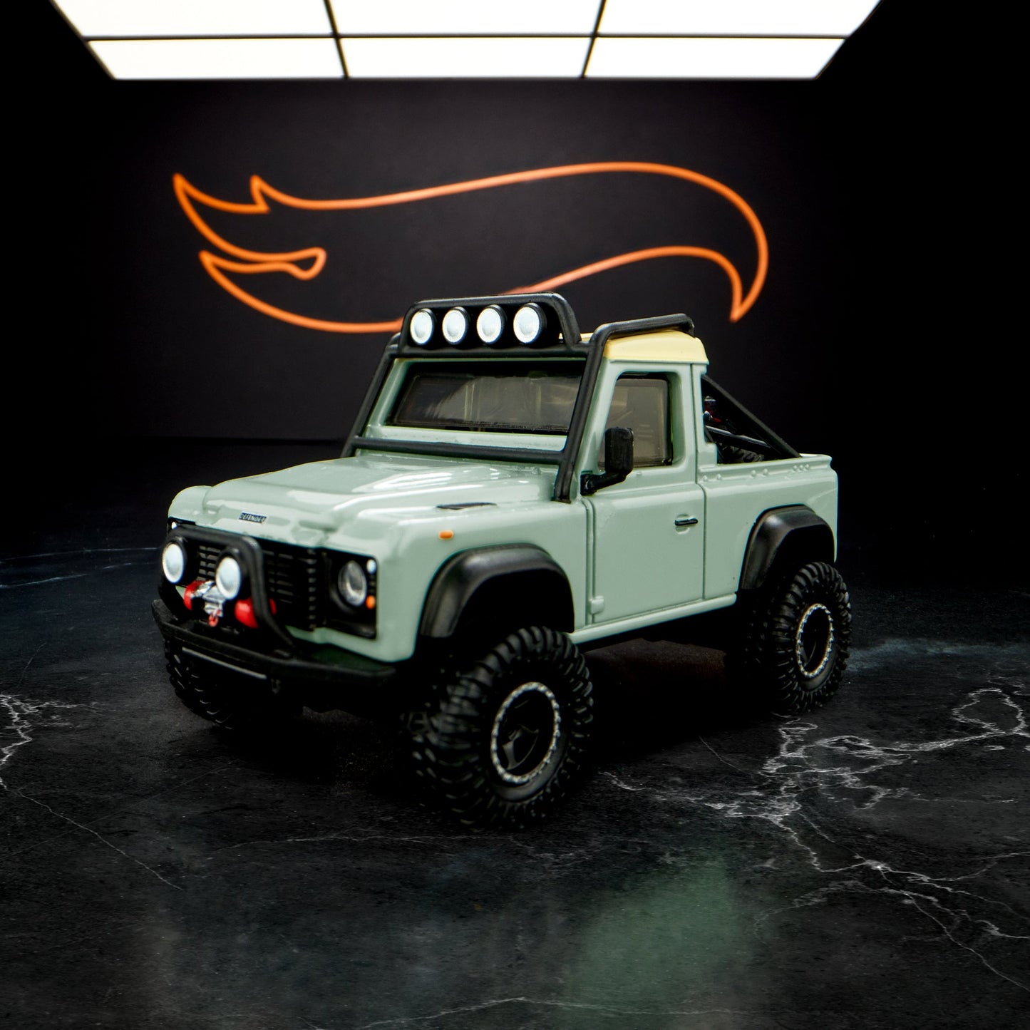 Elite 64 Series Land Rover Defender 90 Pickup Mô hình xe bán tải 1:64 Hot Wheels - Hình ảnh sản phẩm