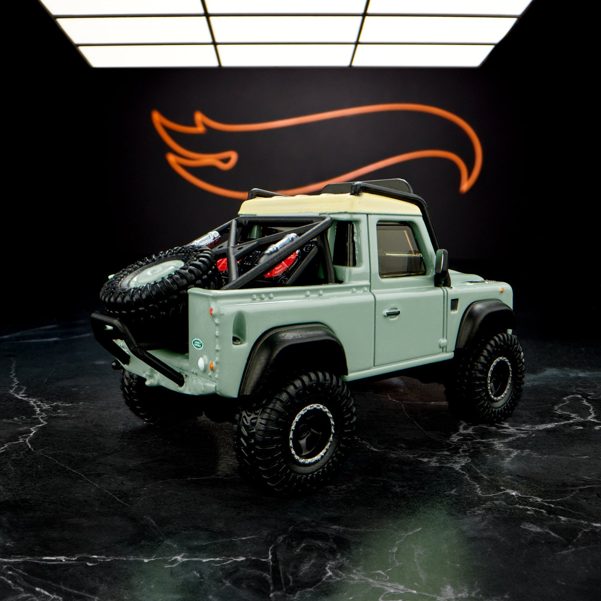 Elite 64 Series Land Rover Defender 90 Pickup Mô hình xe bán tải 1:64 Hot Wheels - Hình ảnh bổ sung 4