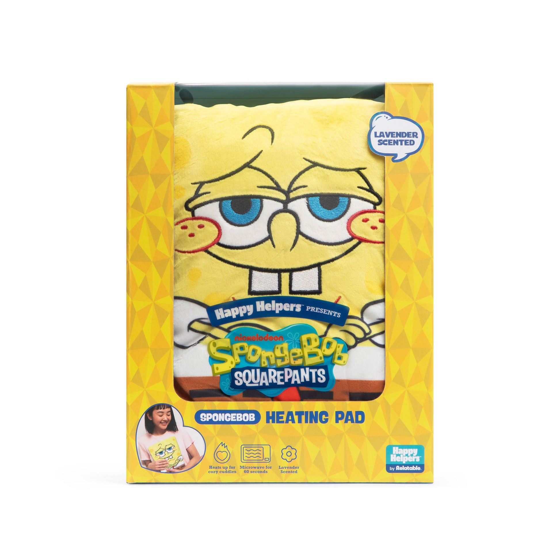 Happy Helpers SpongeBob - Gối Sưởi Nhồi Bông Giảm Đau Relatable - Hình ảnh sản phẩm