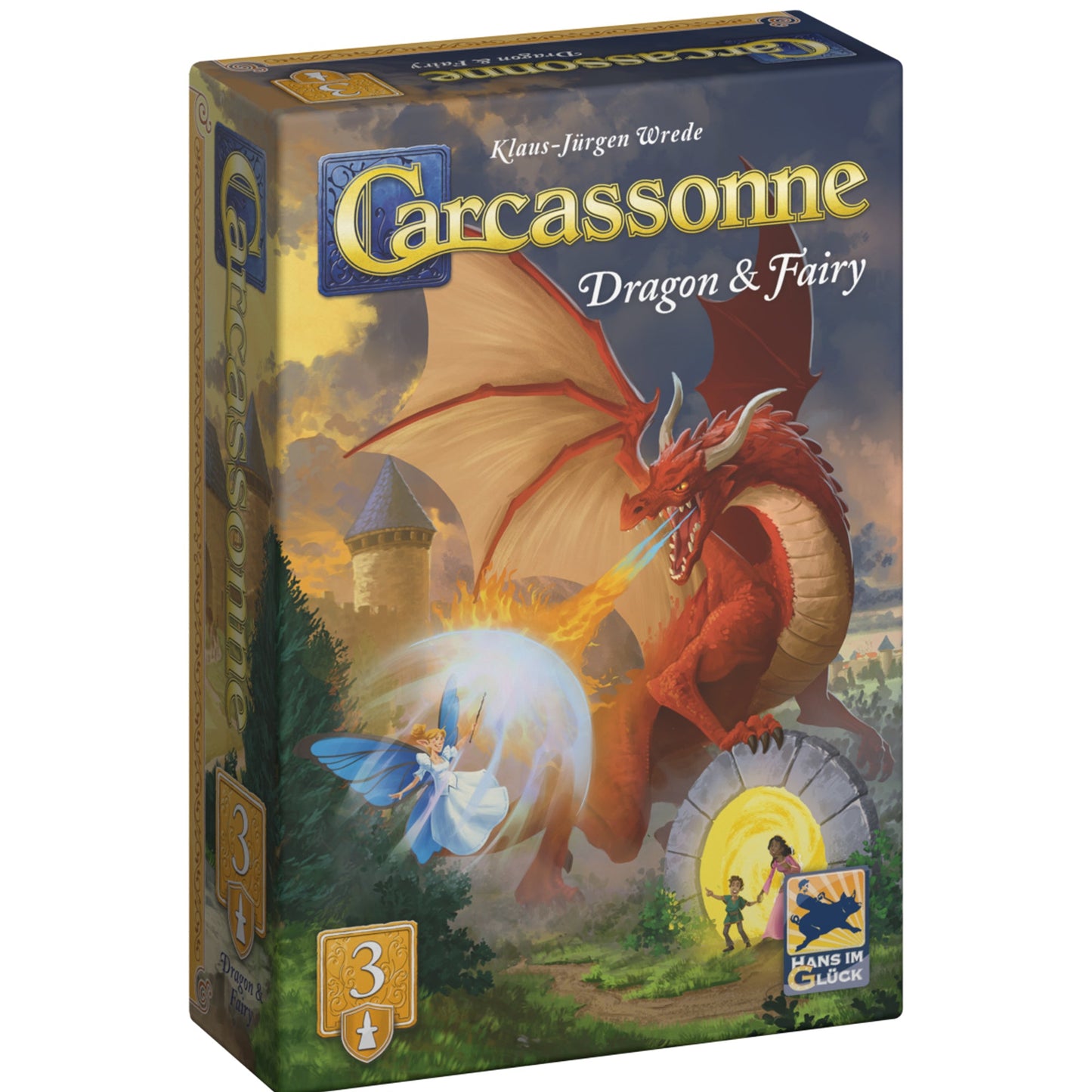 Carcassonne Exp 3 (V3.1): Dragon & Fairy - Bản mở rộng Board Game chiến thuật - Hans im Glück