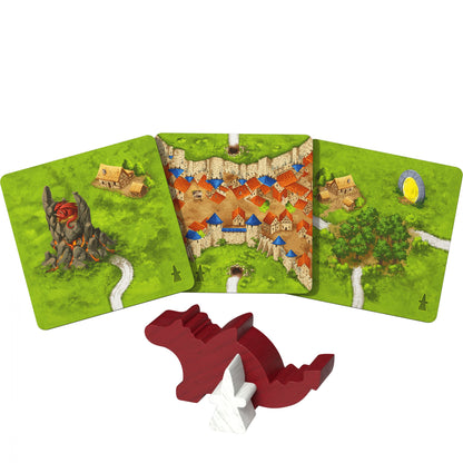 Carcassonne Exp 3 (V3.1): Dragon & Fairy - Bản mở rộng Board Game chiến thuật - Hans im Glück