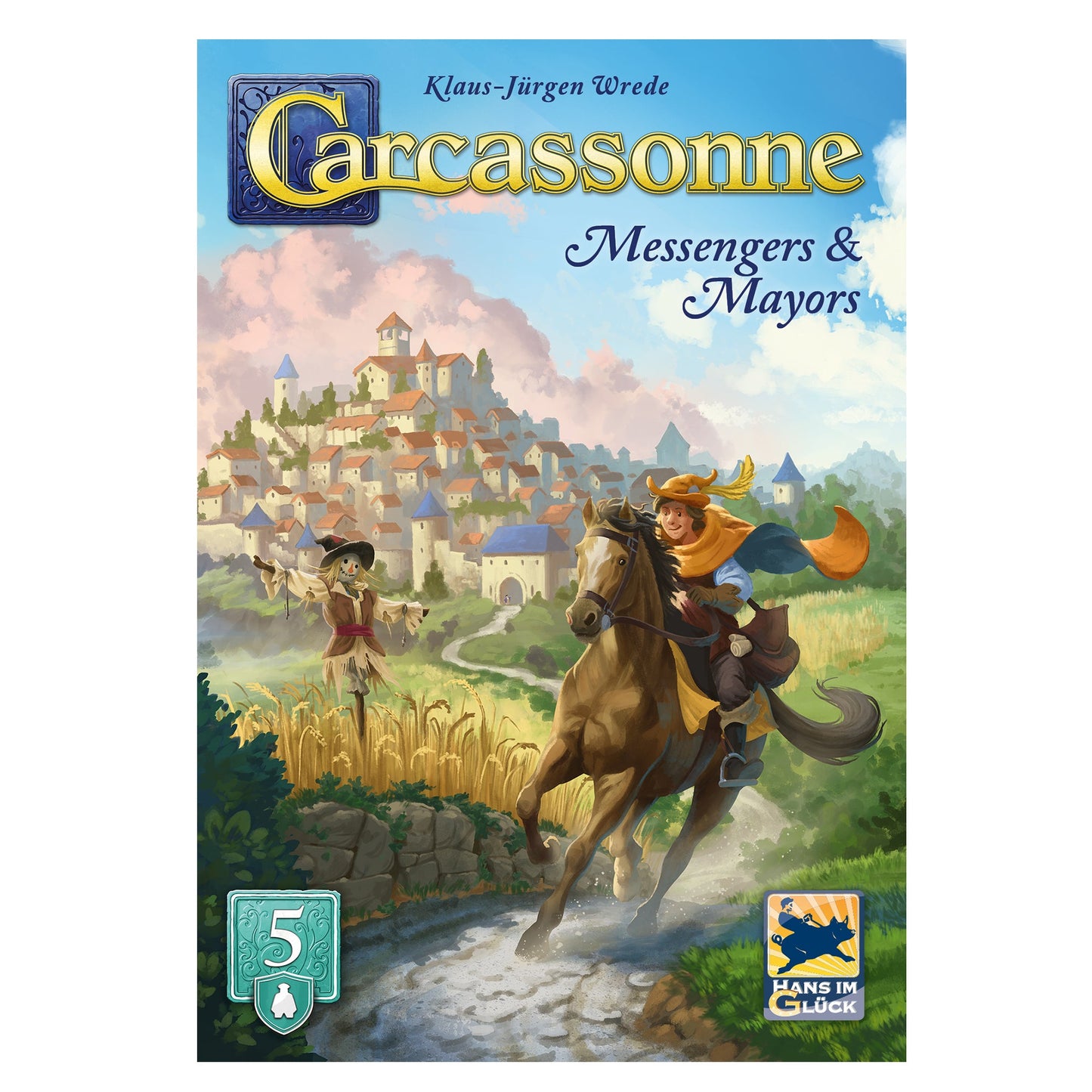 Carcassonne Exp 5 (V3.1): Messengers & Mayors - Bản mở rộng Board Game - Hans im Glück