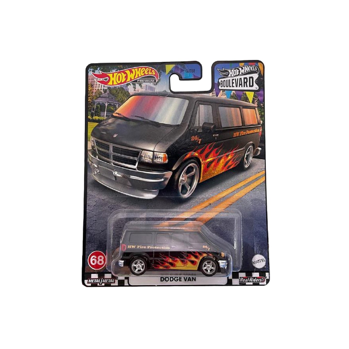 Supercar Boulevard Dodge Van Hot Wheels GJT68 - Xe mô hình die-cast tỷ lệ 1/64 - Hot Wheels