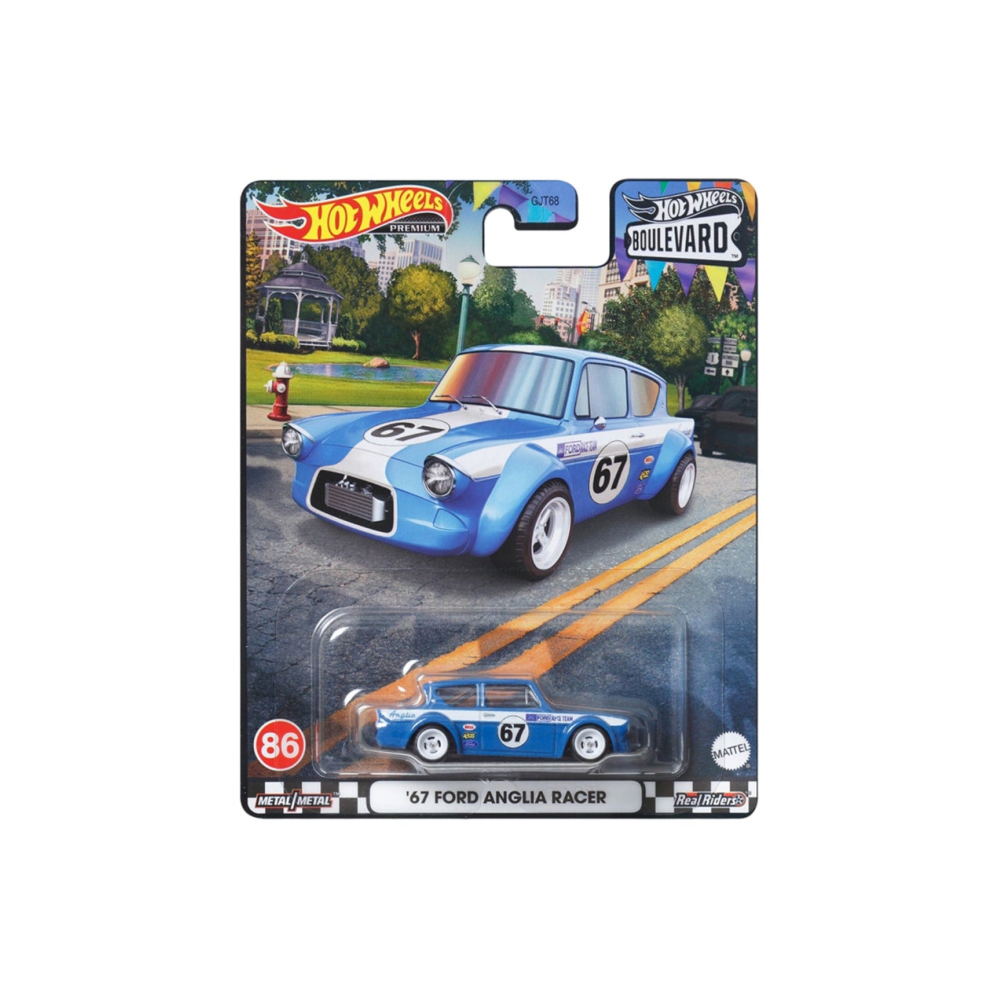 Supercar HW BOULEVARD 62 FORD ANGLIA MODIFIED - Mô hình xe ô tô kim loại - Hot Wheels