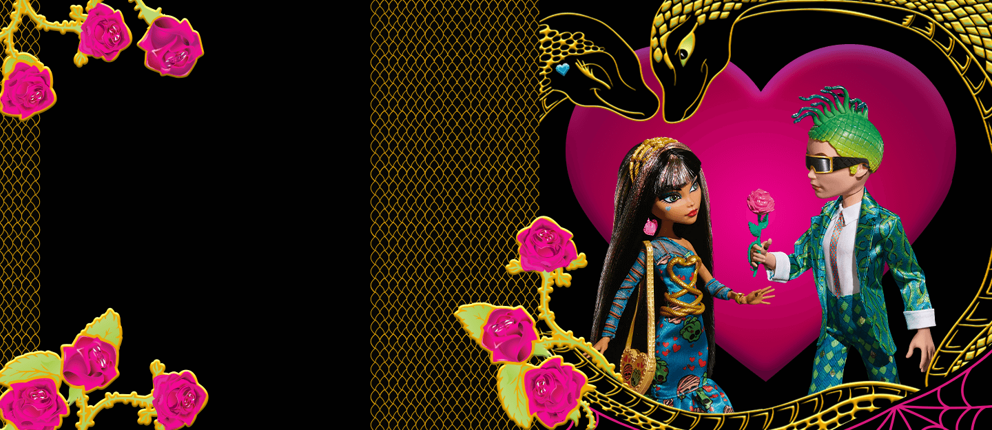 Monster High Cleo and Deuce Howliday Love Edition 2 Pack - Bộ 2 Búp Bê Sưu Tầm Phiên Bản Lễ Tình Nhân Mattel Mattel - ảnh 1 -