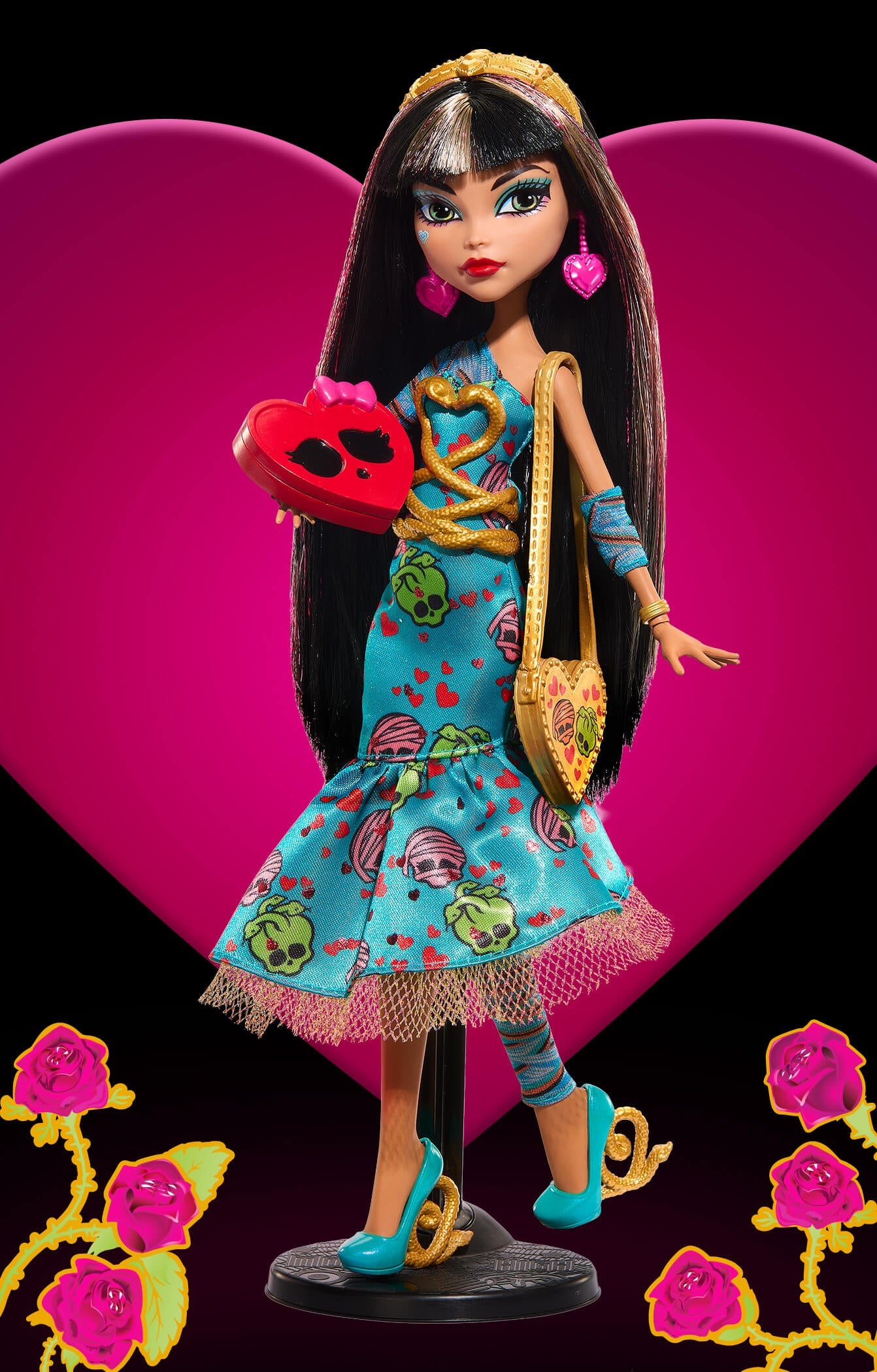 Monster High Cleo and Deuce Howliday Love Edition 2 Pack - Bộ 2 Búp Bê Sưu Tầm Phiên Bản Lễ Tình Nhân Mattel Mattel - ảnh 4 -
