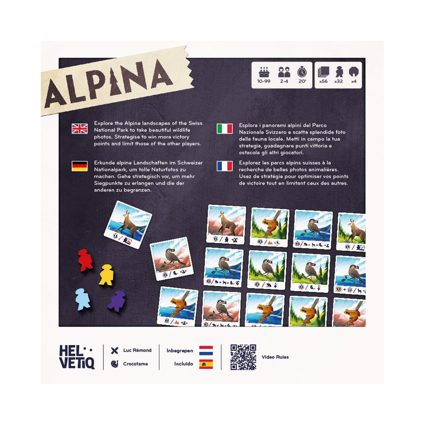 Alpina Card Game - Board game Chiến thuật & Khám phá Thiên nhiên - Helvetiq