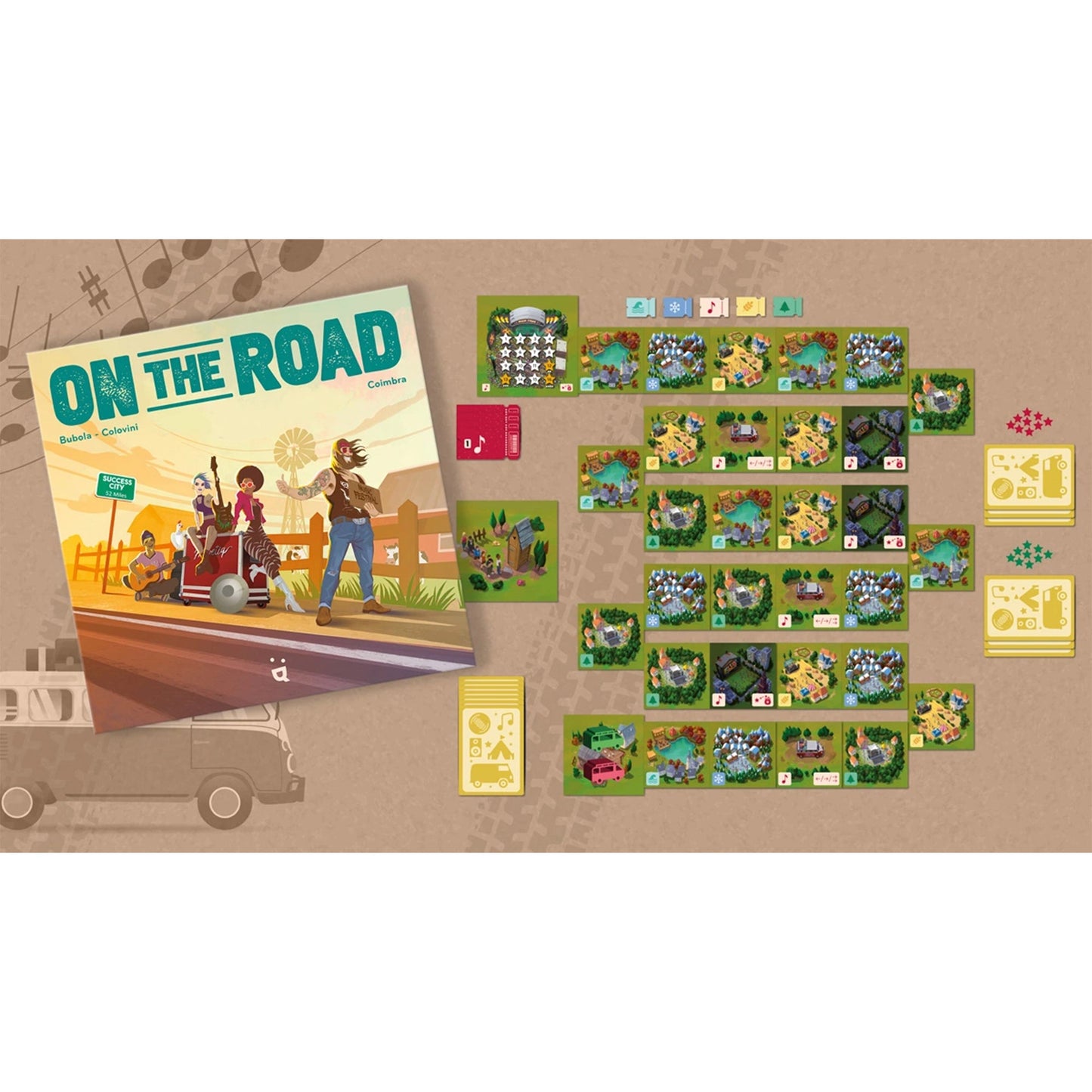 On The Road Board Game - Board Game Gia Đình Hấp Dẫn - Helvetiq