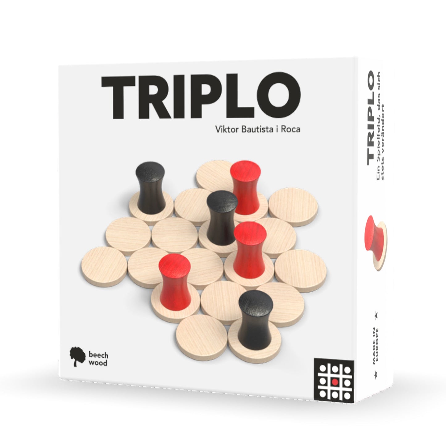 Triplo Board Game - Trò Chơi Chiến Thuật Gỗ Mini - Helvetiq