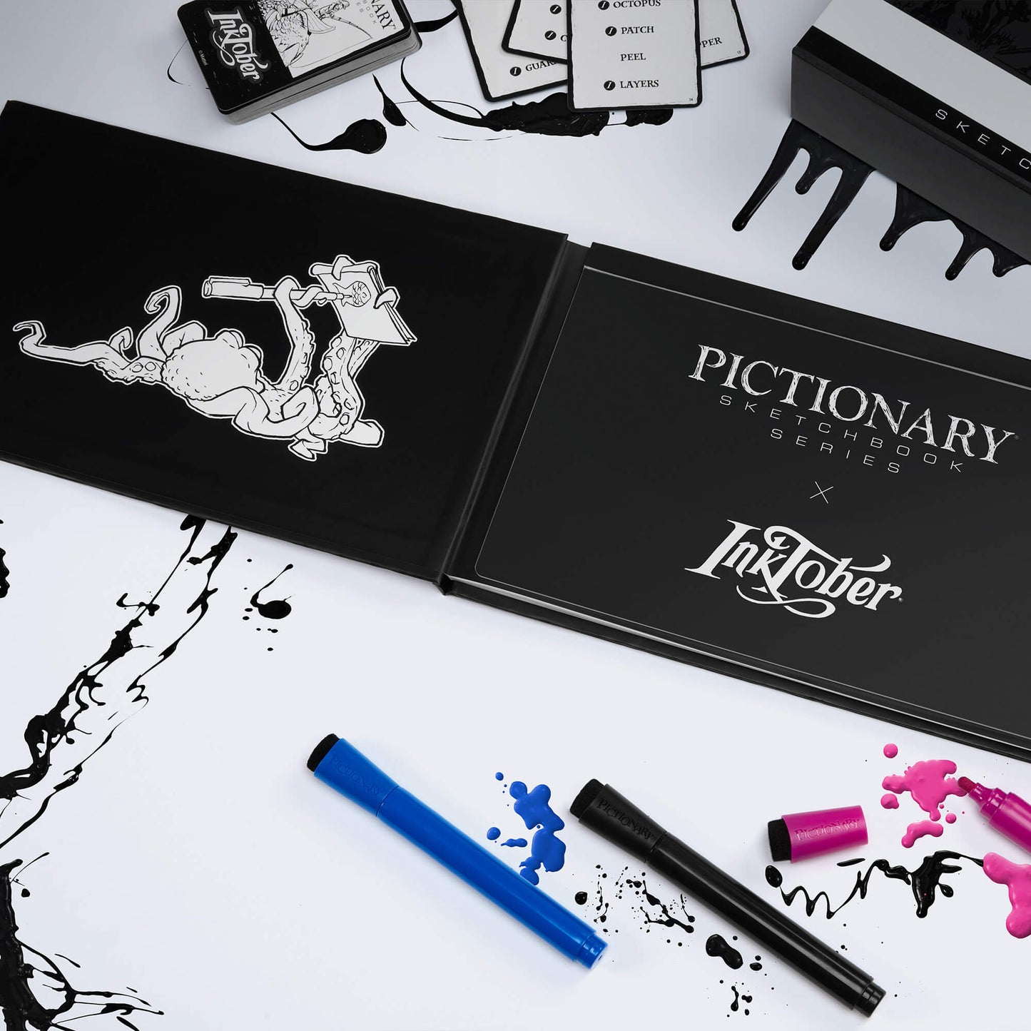 Pictionary Sketchbook x Inktober - Trò Chơi Vẽ Hình Đoán Ý Phiên Bản Giới Hạn Mattel Mattel - ảnh 2 - Board games