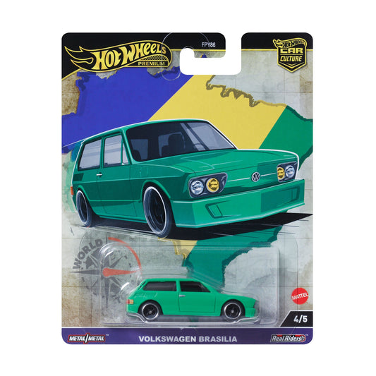 Hot Wheels Car Culture Circuit Legends Volkswagen Brasilia T9678 Mô hình xe 1:64 cao cấp Hot Wheels