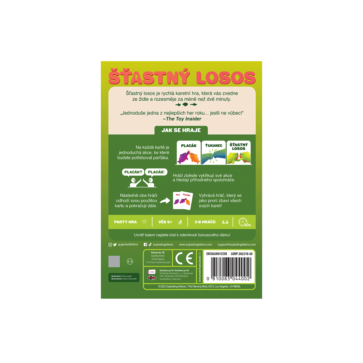 Happy Salmon - Trò chơi thẻ bài tiệc tùng - Exploding Kittens