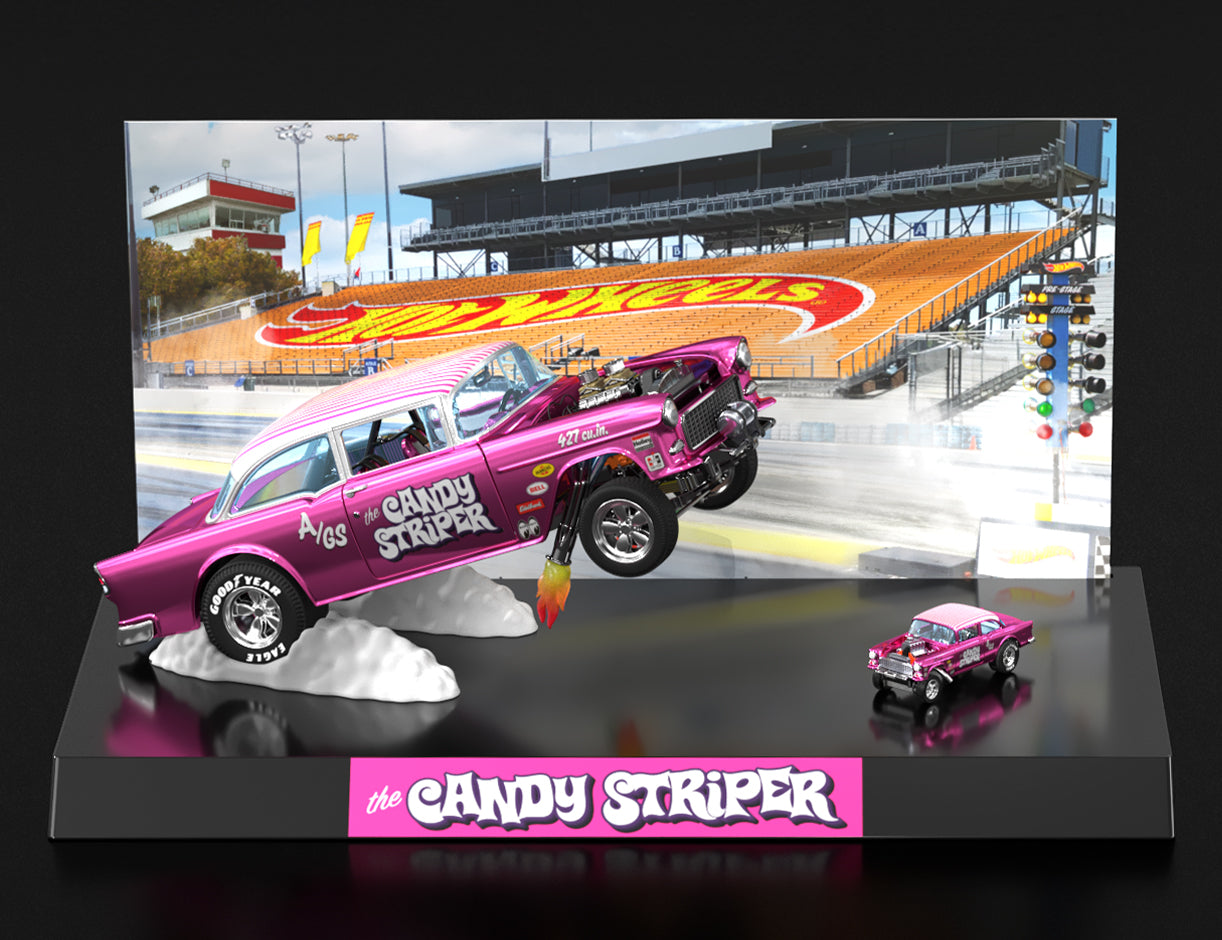RLC Exclusive 1:18 Scale ‘55 Chevy Bel Air Gasser “Candy Striper” - Xe Mô Hình Tỉ Lệ 1:18 Cao Cấp Hot Wheels
