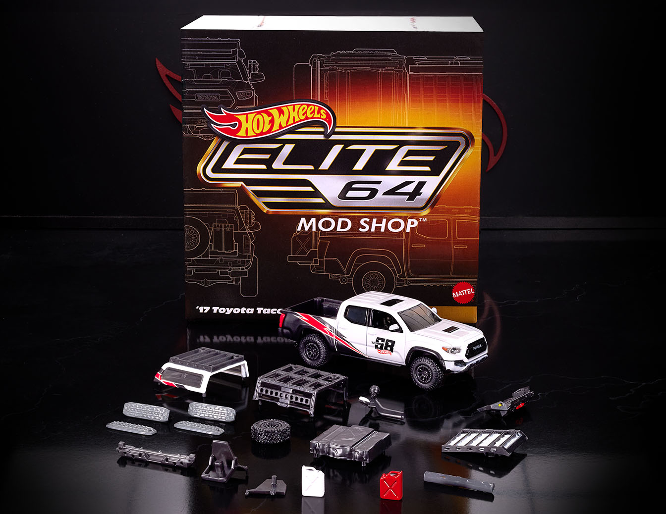 Hot Wheels Elite 64 Mod Shop '17 Toyota Tacoma Xe Mô Hình Kim Loại Hot Wheels