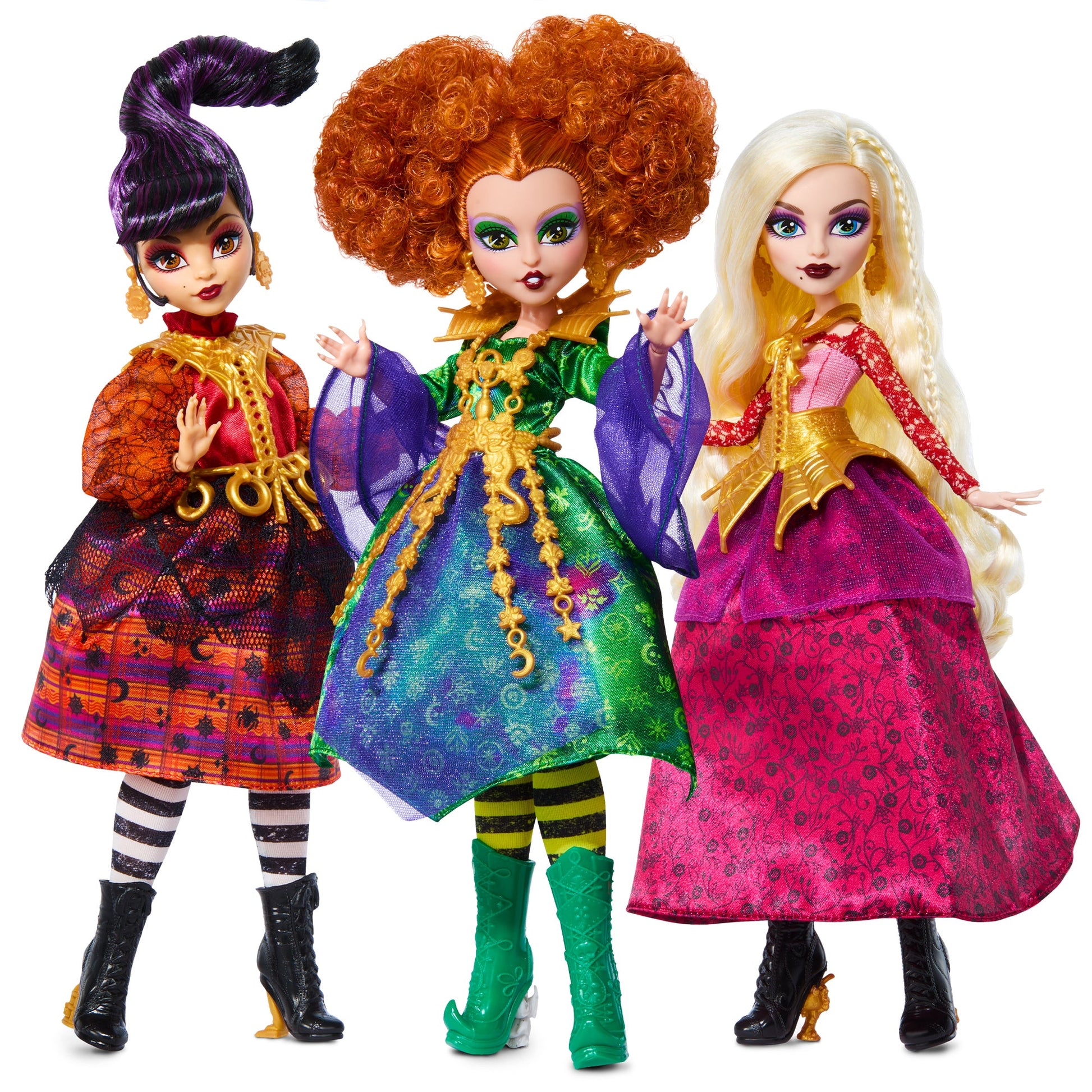Disney's Hocus Pocus Skullector Dolls - Bộ 3 Búp Bê Phù Thủy Sanderson - Monster High - Hình ảnh sản phẩm