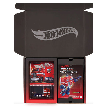 Hot Wheels Transformers Optimus Prime - Mô Hình Biến Hình Die-cast Hot Wheels