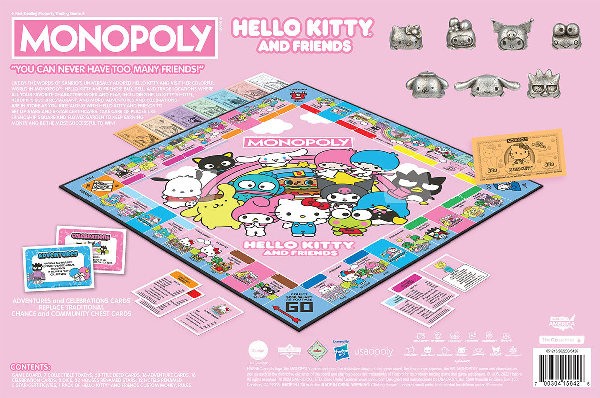 MONOPOLY®: Hello Kitty® & Friends - Cờ tỷ phú phiên bản đặc biệt - The Op Games