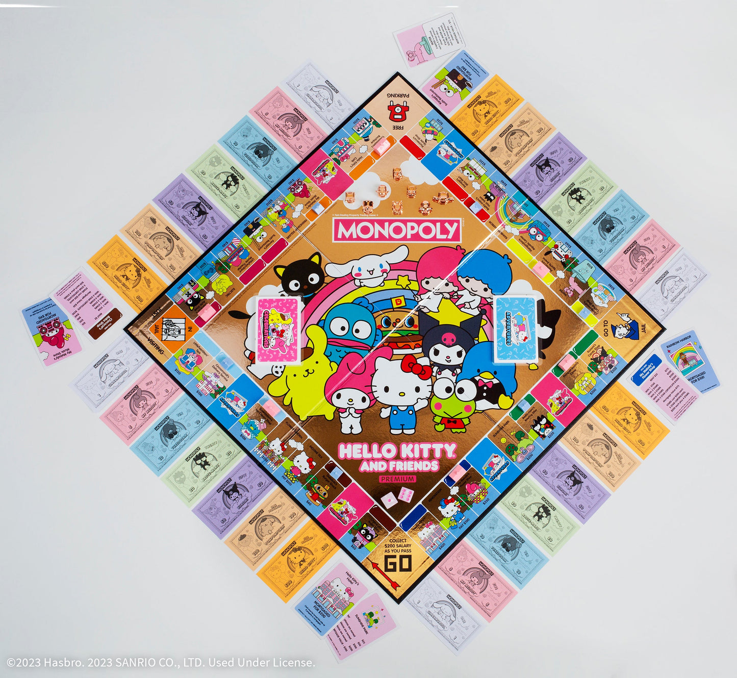 MONOPOLY®: Hello Kitty® and Friends Premium - Cờ Tỷ Phú Bản Cao Cấp - The Op Games