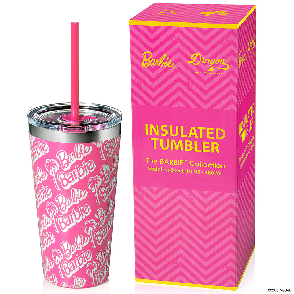 Barbie™ X Dragon Glassware® Tumbler - 16 Oz - Bình Giữ Nhiệt Thép Không Gỉ Mattel - Hình ảnh bổ sung 7