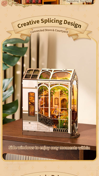 Rolife DIY Book Nook Shelf Insert - Holiday Cafe TGB15 - Mô hình lắp ráp kệ sách 3D - Rolife