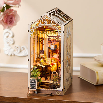 Rolife DIY Book Nook Shelf Insert - Holiday Cafe TGB15 - Mô hình lắp ráp kệ sách 3D - Rolife