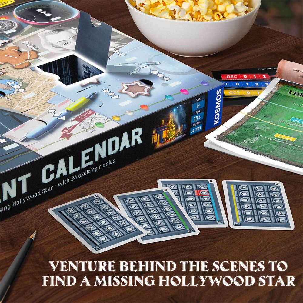 EXIT: The Game - Advent Calendar - The Missing Hollywood Star | Board Game Giải Đố Lịch Mùa Vọng | Thames & Kosmos - Góc nhìn khác 3