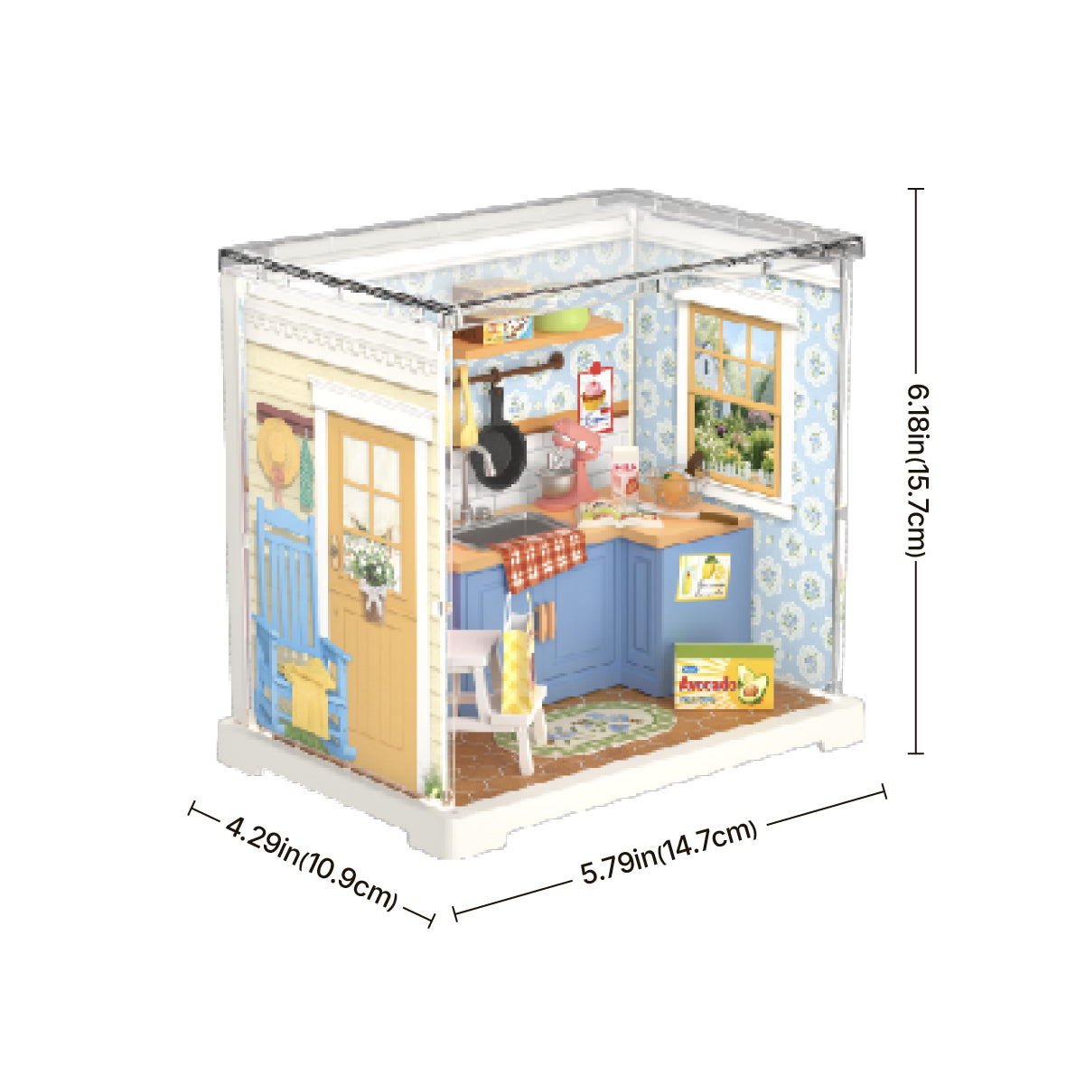 Rolife Homely Baking Kitchen Mini Super Creator DIY Miniature House DWS08B - Mô hình nhà búp bê tí hon tự lắp ráp - Rolife DWS08B