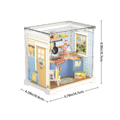 Rolife Homely Baking Kitchen Mini Super Creator DIY Miniature House DWS08B - Mô hình nhà búp bê tí hon tự lắp ráp - Rolife DWS08B