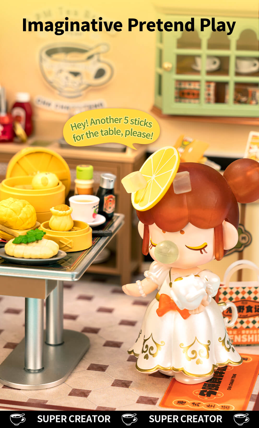 Rolife Hong Kong Bites Cafe DIY Miniature House DW021 - Mô hình tiệm ăn Hồng Kông lắp ráp - Rolife