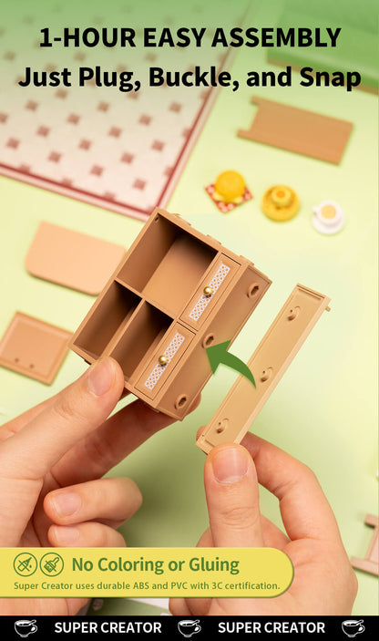 Rolife Hong Kong Bites Cafe DIY Miniature House DW021 - Mô hình tiệm ăn Hồng Kông lắp ráp - Rolife
